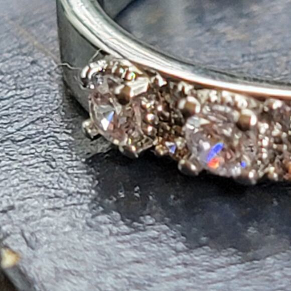 Classic Rhodium-Plated Size 9 Eternity Band with Sparkling Diamonds - Picture 6 of 9